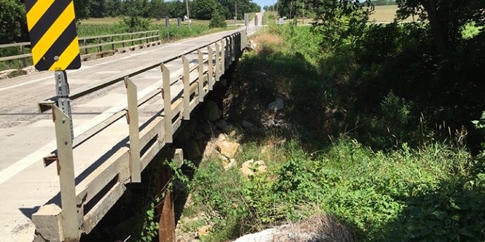 DeKalb County Route D over Ervens Branch Old Bridge