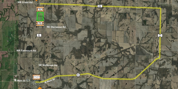 J1S3136 DeKalb A Lost Creek Bridge redeck planned detour route