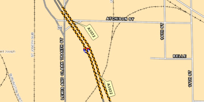 Buchanan County I-229 Bridges at 6th Street