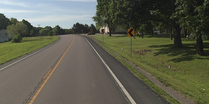 Resurfaced road