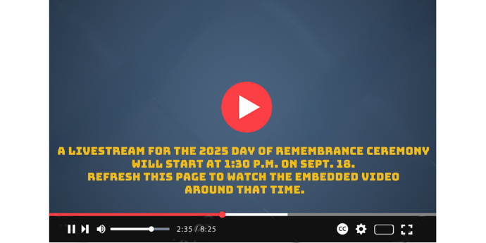 Day of Remembrance Video Player Placeholder