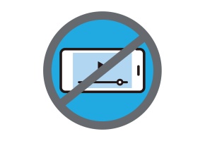 Hands Free Icon Watching Video
