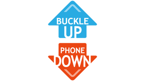 Buckle Up Phone Down Logo 25%