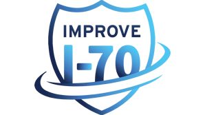 Blue Improve I-70 Logo