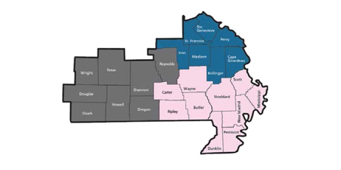 Southeast District Area Engineer Map