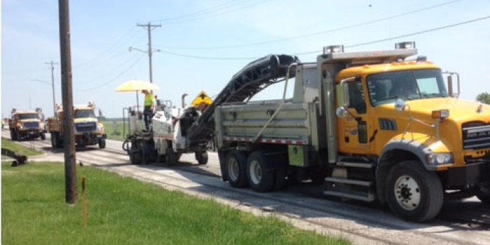 Moberly crews doing pavement work