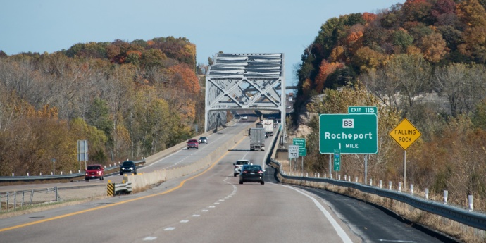 I-70 Rocheport Bridge in Cooper County
