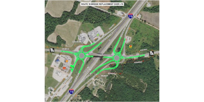 Route 19 Bridge Replacement Green Option Plan Graphic
