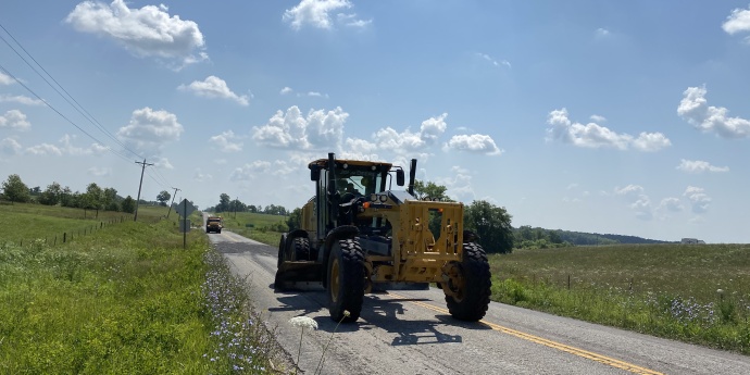 Route KK in Adair county