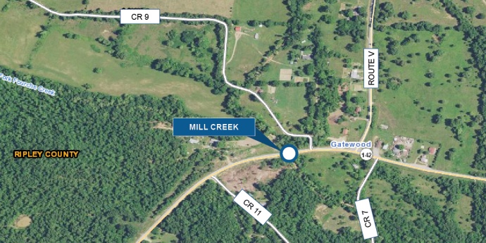 Ripley County Route 142 Mill Creek Bridge