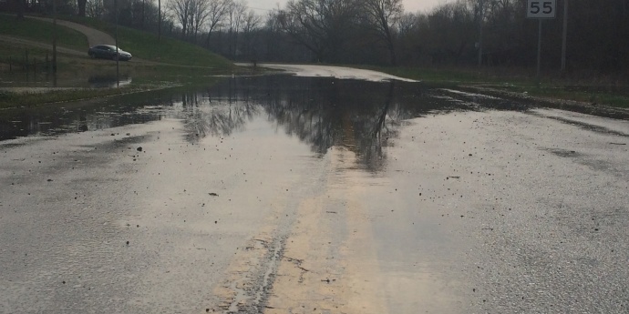 Route 177 in Cape Girardeau County Flooding