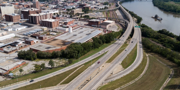I-229 Double-Decker Bridge Overview 1