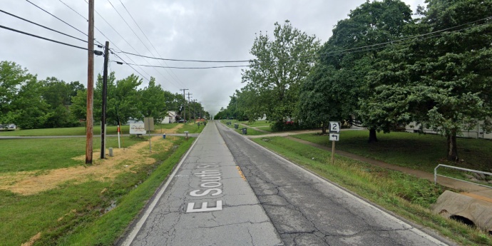 Sidewalk view of various routes in Cass County