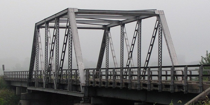 profile of the Nodaway NN bridge over 