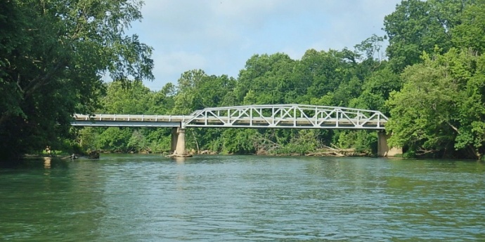 Route 142 bridge at Eleven Point River in Oregon County