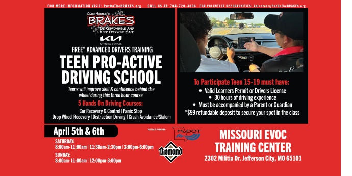 B.R.A.K.E.S. event to be held in Jefferson City on April 5-6. 2025.