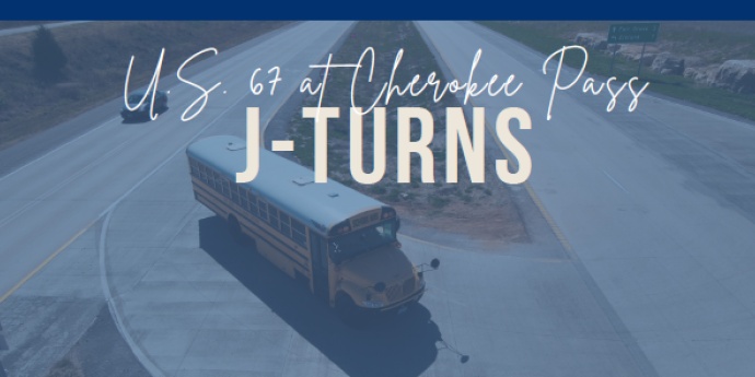 Handout Screenshot for Feature Block shows J-Turn Aerial with Cherokee Pass Text