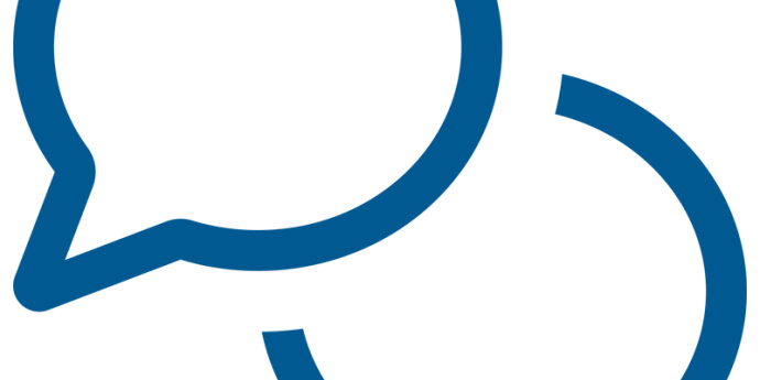 Comment Bubble Icon blue