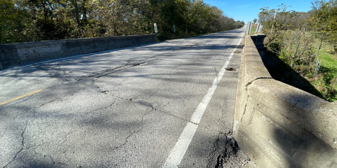 Harrison County U.S. Route 69 bridge deck