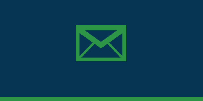 Feature Block with Letter Icon for 412 Email Updates