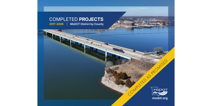 10 Year Completed Project Document Cover with Bridge At Lake of the Ozarks on Route 54