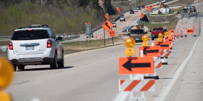 A Missouri work zone