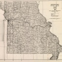 the state map of Missouri in 1918