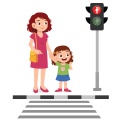 Children will learn to walk safely.