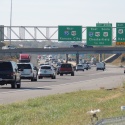 I-70 westbound traffic approaching the I-64/Route 61 interchange 