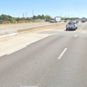 A Google Earth image of the Interstate 70 bridge over Route K looking eastbound 