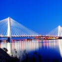 Stan Musial Bridge at night