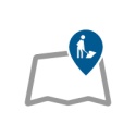 Map with marker icon
