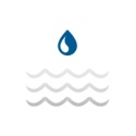 Raindrop water icon
