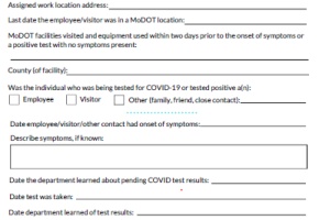 online covid form 