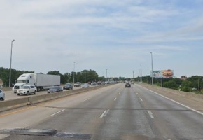 I-55 bridges over the River Des Peres at the city limits of St. Louis