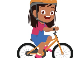 Children will learn to ride their bicycles safely.