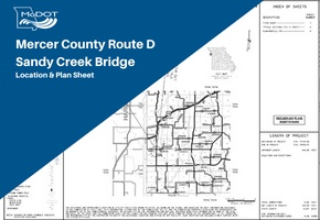 Clicking this image will take you to a page where you can view part of the highway design plan for this project
