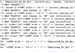 Bridge Maps Labeling Script