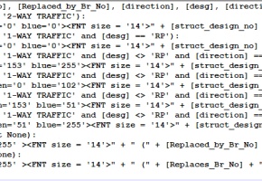 Bridge Maps Labeling Script