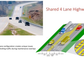 Shared 4-Lane Temporary Traffic Control Conversion 