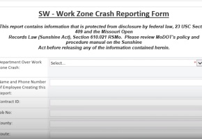 Work Zone Crash Reporting Form
