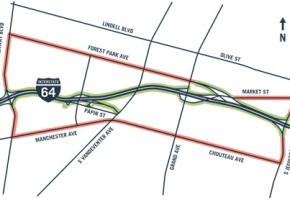 Future64 corridor study area map