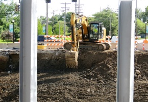 Construction on Black Creek at Manchester