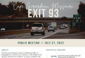 Exit 93 in Cape Girardeau Handout Screenshot