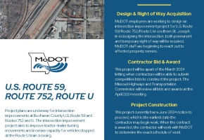 Buchanan County U.S. Route 59 Intersection Improvement Information Flyer