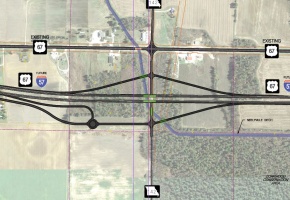Future I-57 Phase 3 in Butler County Alternate 1 Screenshot