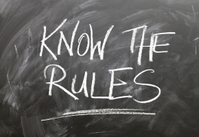 Know the Rules written in chalk