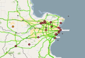 Screen shot from Traveler Map at St. Louis