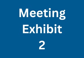 Blue background, White text: Meeting Exhibit 2