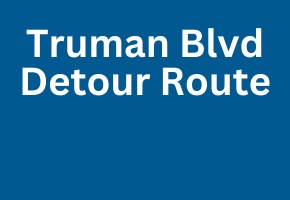Image of detour header for Truman Boulevard